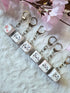 Angel Bunny Kaomoji Keycap Keychain